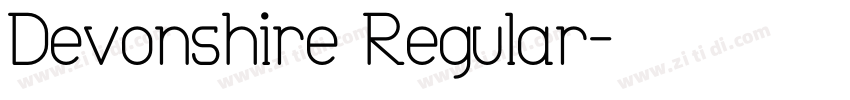 Devonshire Regular字体转换